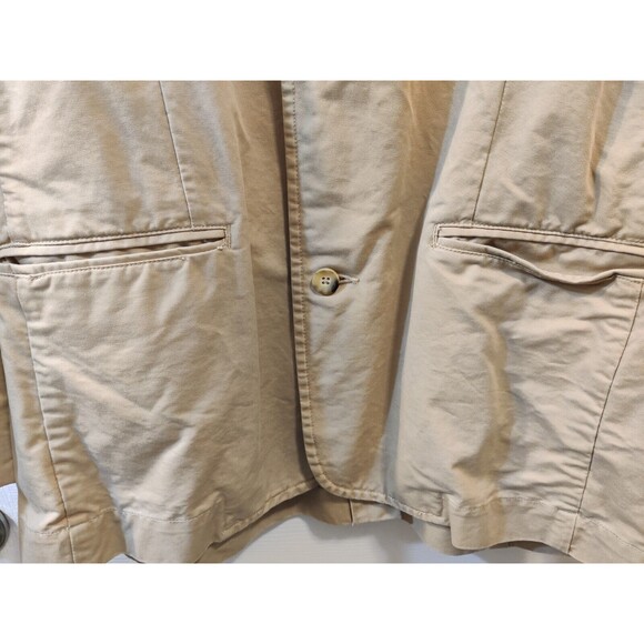 Old Navy Classic Tailored Men's XL Tan Cotton Blazer/Jacket-Nice! - Picture 9 of 10